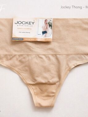 Jockey Generation Tummy Smoothing Thong Nude Medium NWT
